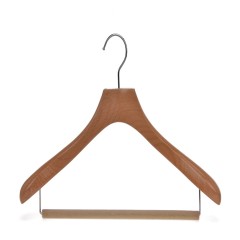 Wide Shoulder Clothes Wooden Pants Hanger Bar