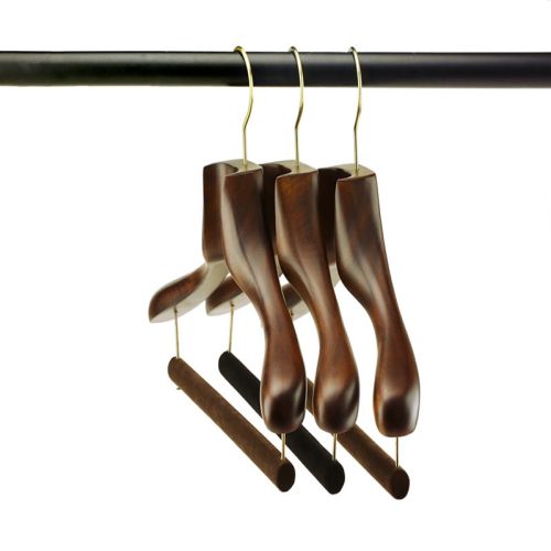 Luxury custom wood garment hangers