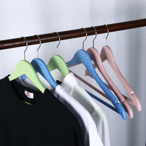 colorful custom clothes coat suit wooden hangers