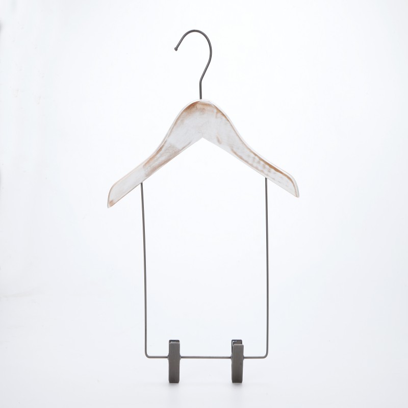 Custom Wooden Childrens Suits Hangers with Clips