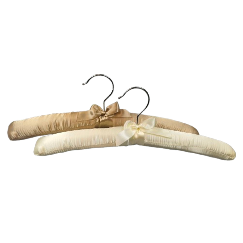Custom anti slip satin padded hangers