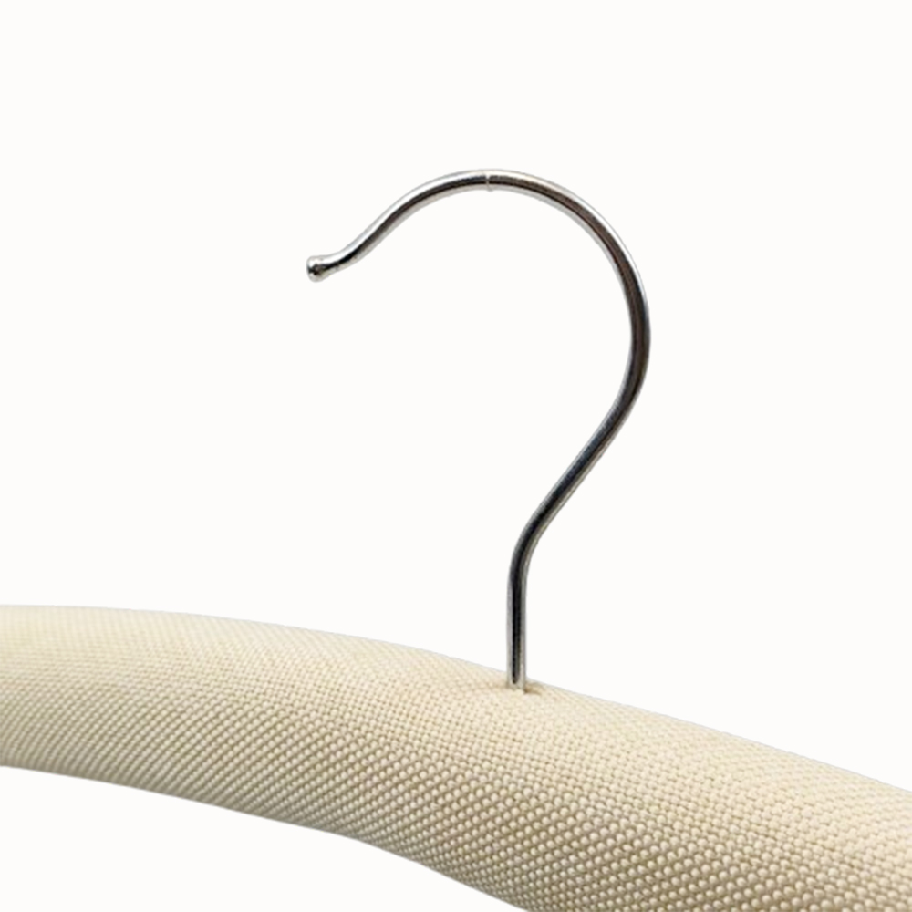 Wholesale satin padded hanger covers cotton linen