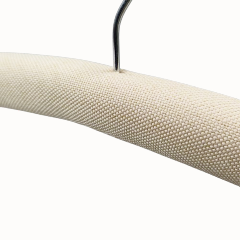Wholesale satin padded hanger covers cotton linen
