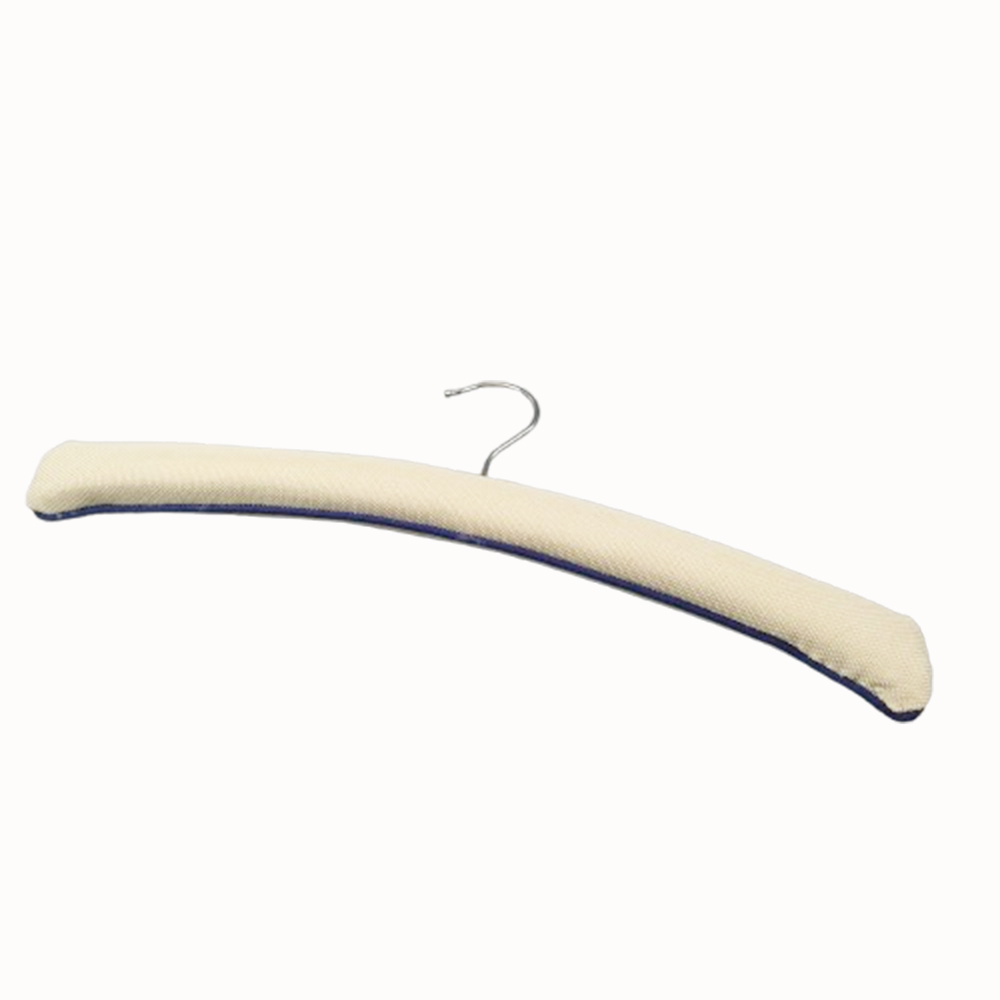 Wholesale satin padded hanger covers cotton linen