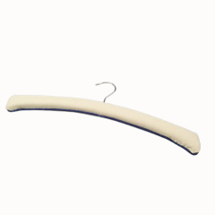 Wholesale satin padded hanger covers cotton linen