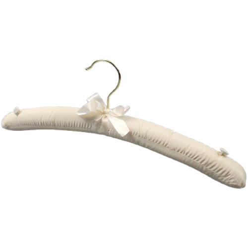 Custom color satin hangers with gold hook