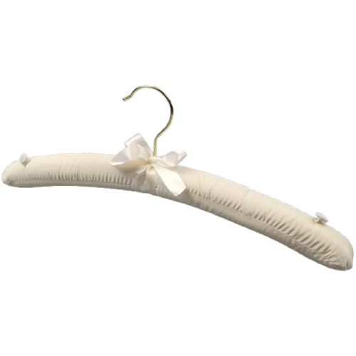 Custom color satin hangers with gold hook