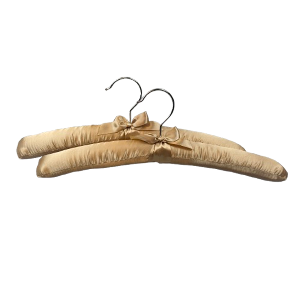 Custom anti slip satin padded hangers