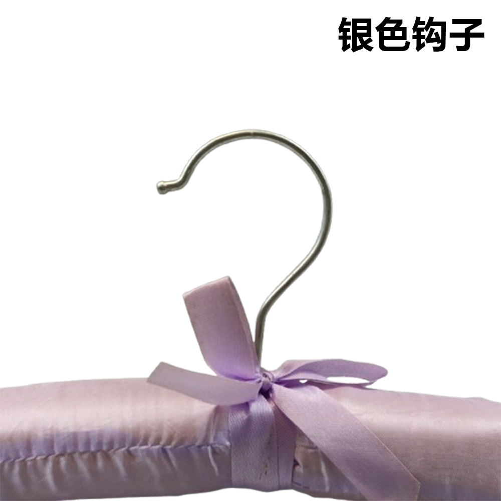 Custom hook color satin hangers in bulk cheap