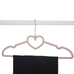 Custom color velvet childrens flocked hangers kids clothing hanger