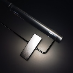 Clothes boutique acrylic plastic pant hangers with clips
