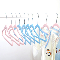 Inspring premium custom velvet baby flocked hanger clothes hangers