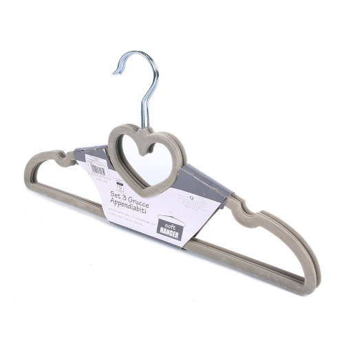 Custom color velvet childrens flocked hangers kids clothing hanger