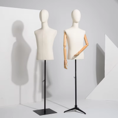 Adjustable wooden fabric sewing mannequins boutique for display