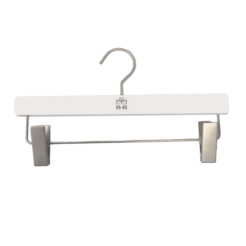 Luxury custom printing logo white wooden hanger