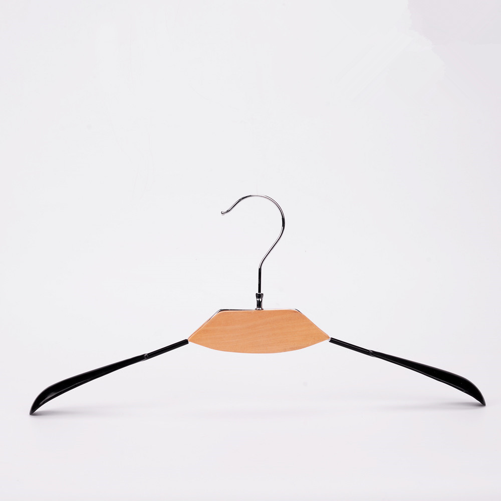 Inspring custom wood clothes metal hanger with pvc coated