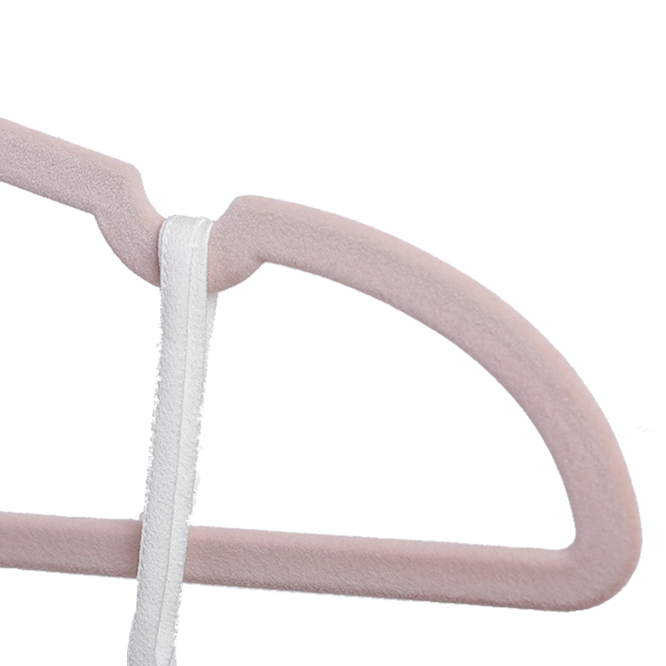 Space saving velvet cloth hanger custom heart hangers