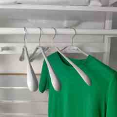 Multipurpose space save wide shoulder hanger PVC Coat metal Hangers