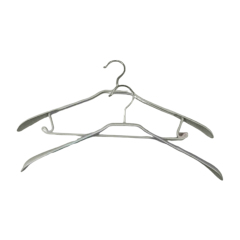 Multipurpose space save wide shoulder hanger PVC Coat metal Hangers