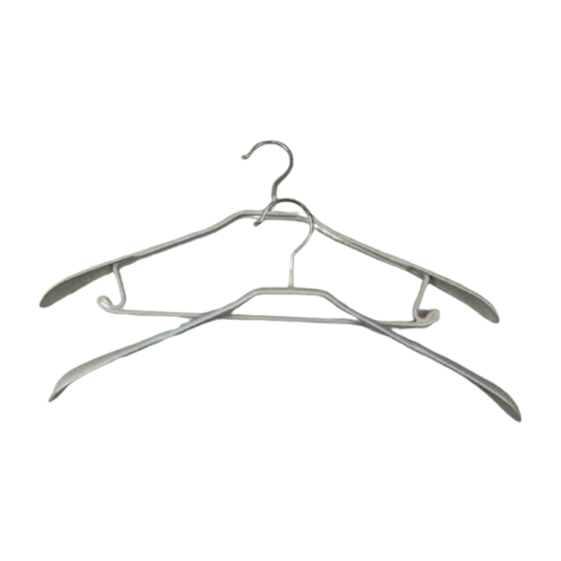 Multipurpose space save wide shoulder hanger PVC Coat metal Hangers