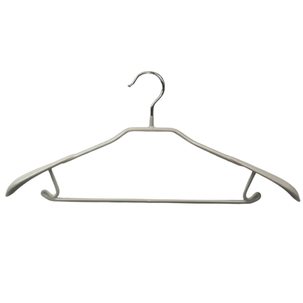 Multipurpose space save wide shoulder hanger PVC Coat metal Hangers
