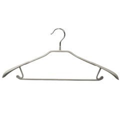 Multipurpose space save wide shoulder hanger PVC Coat metal Hangers
