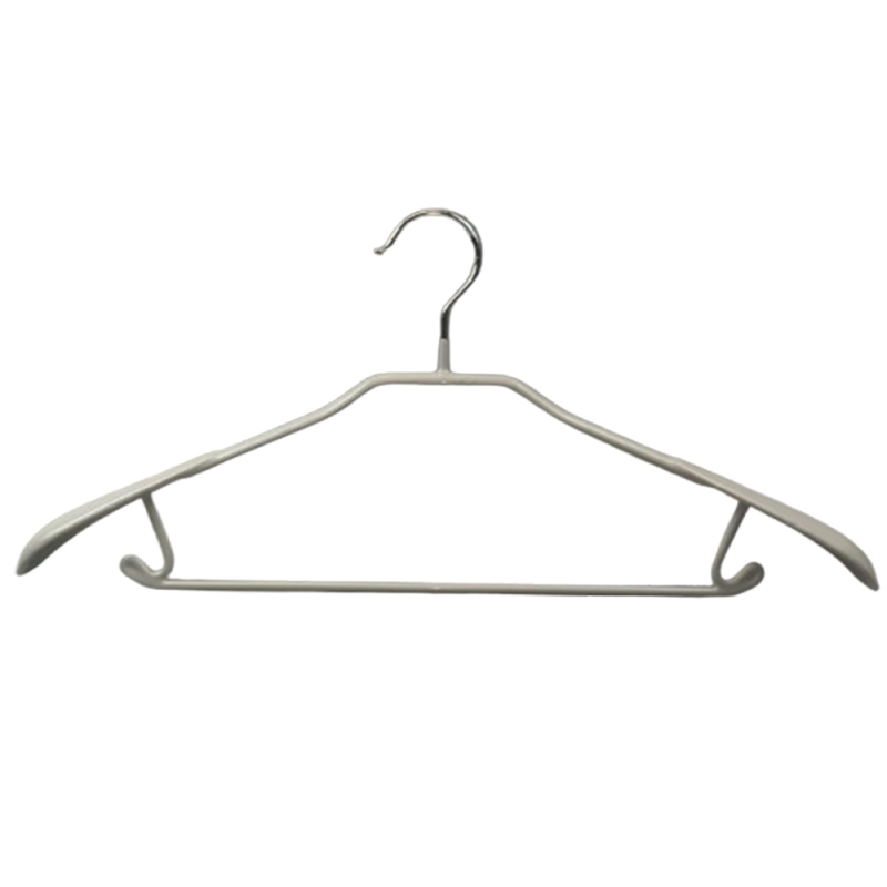 Multipurpose space save wide shoulder hanger PVC Coat metal Hangers