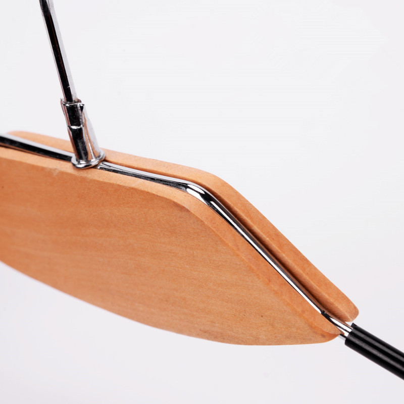 Inspring custom wood clothes metal hanger with pvc coated