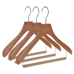 Inspring clothes hangers with logo wooden hangers for clothes