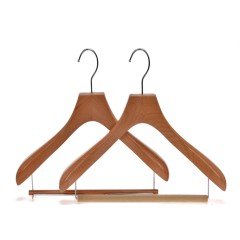 Inspring clothes hangers with logo wooden hangers for clothes