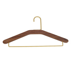 Wooden clothes hangers walnut wood coat hanger