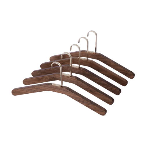 Wooden clothes hangers walnut wood coat hanger