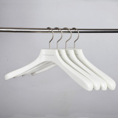 Wholesale white wooden clothes hangers