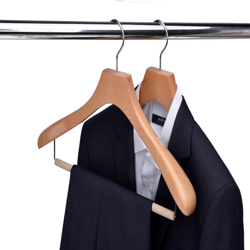 Inspring clothes hangers with logo wooden hangers for clothes