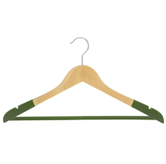 Custom velvet color non Slip Wooden Suit Coat Hangers