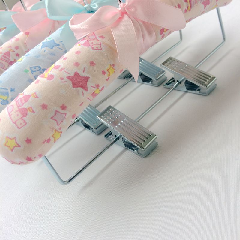 Padded Baby Dress Hanger Pants Hangers with Clips
