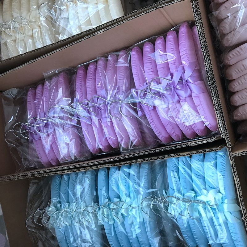 Baby Padded Satin Custom Infant Hangers