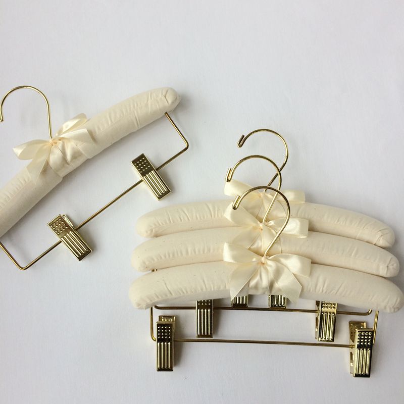 Padded Baby Dress Hanger Pants Hangers with Clips