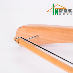 Custom luxury wooden hanger wardrobe suit clothes hangers