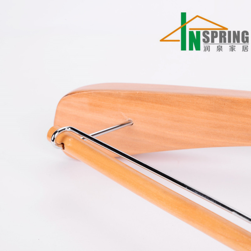 Custom luxury wooden hanger wardrobe suit clothes hangers