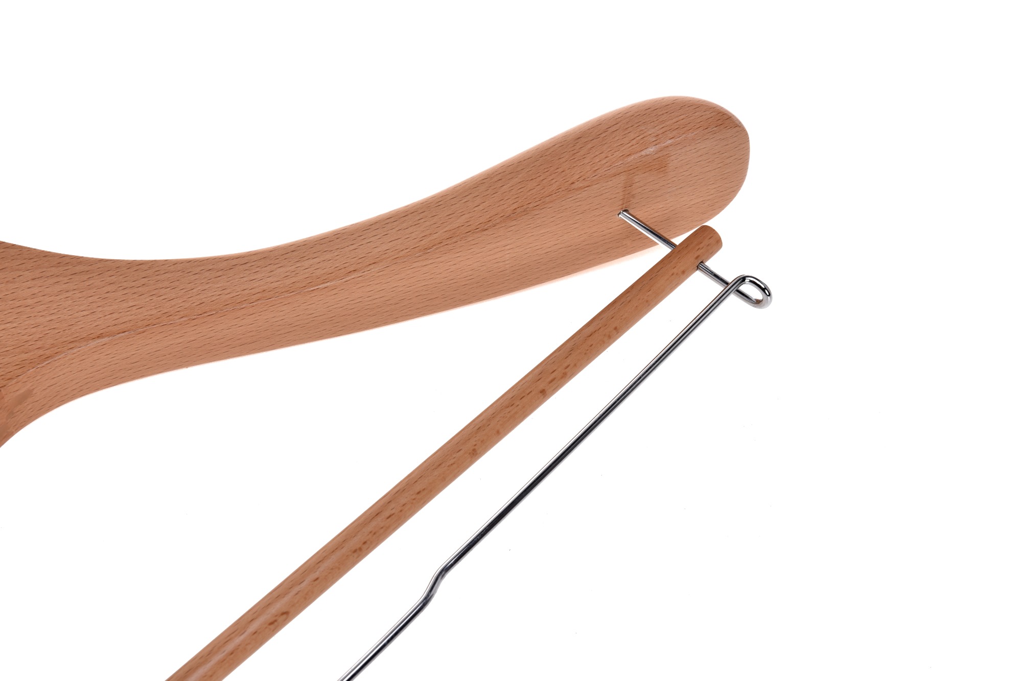 Custom luxury wooden hanger wardrobe suit clothes hangers
