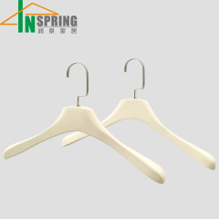 Luxury Women Clothes Wide Shoulder Wooden Hanger Custom Colors