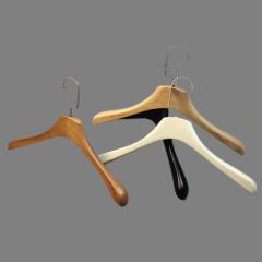 Luxury Women Clothes Wide Shoulder Wooden Hanger Custom Colors