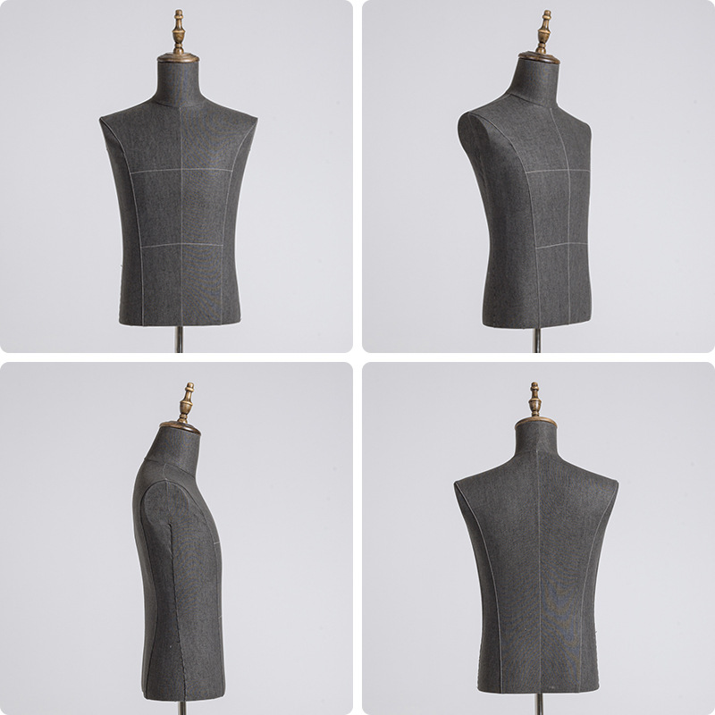 Clothes sewing mannequin with custom wood arms and base