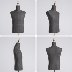 Clothes sewing mannequin with custom wood arms and base