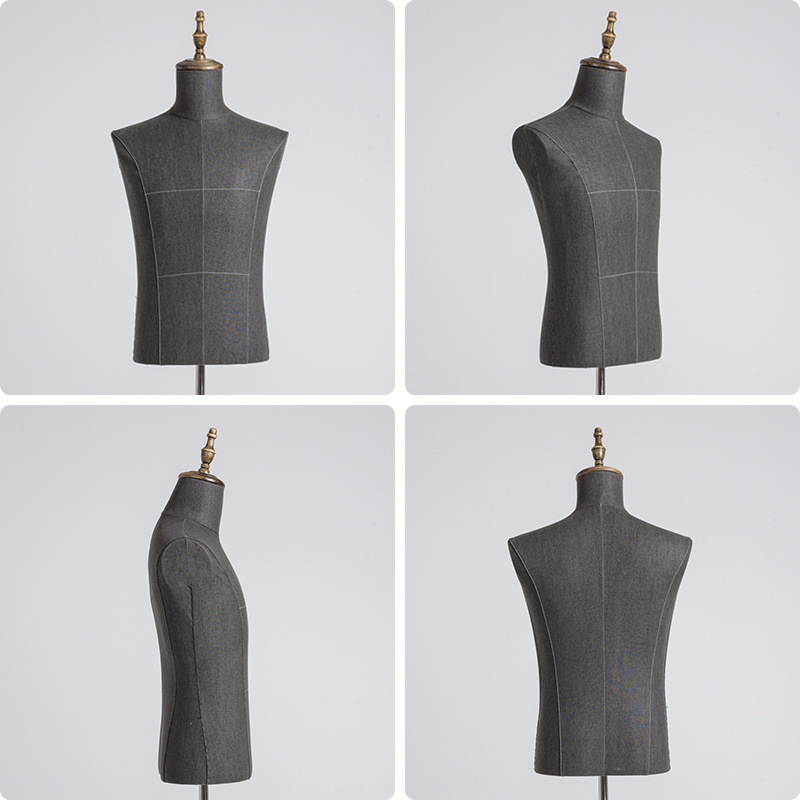 Clothes sewing mannequin with custom wood arms and base