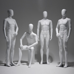 PE men clothes boutique display full body mannequins