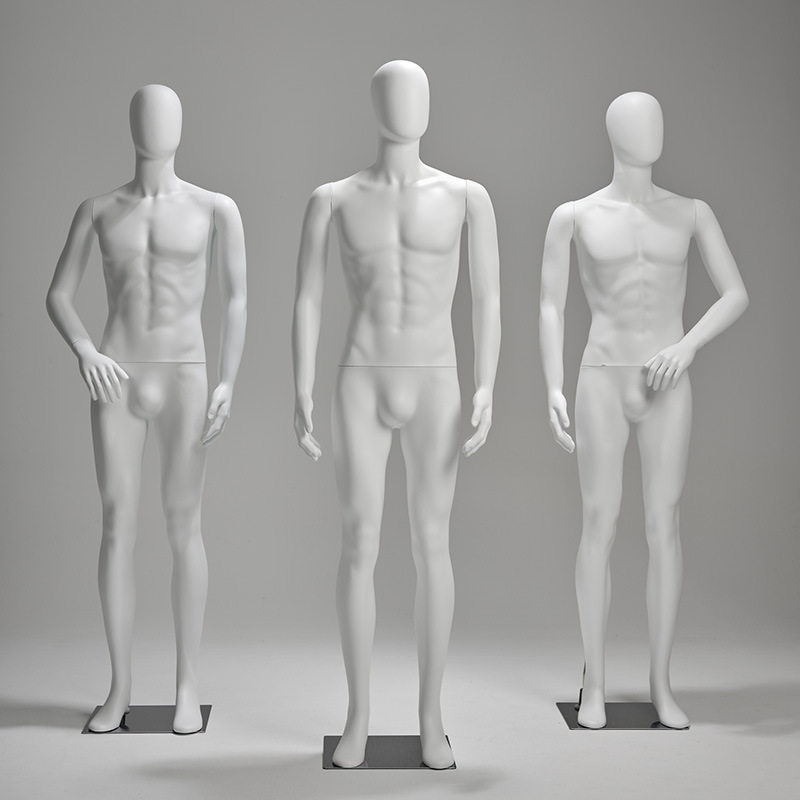 PE men clothes boutique display full body mannequins