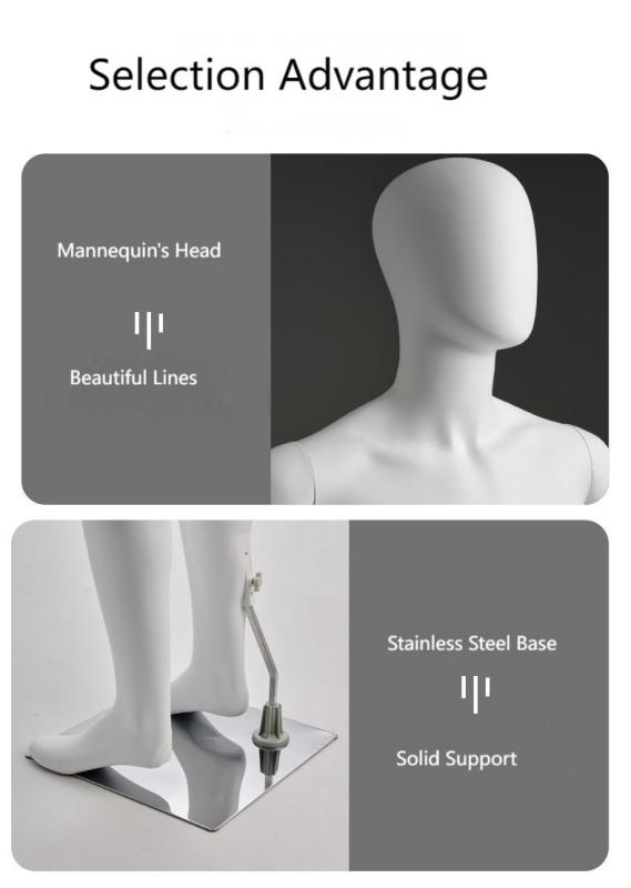 PE women clothes boutique display full body mannequins