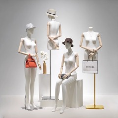 PE women clothes boutique display full body mannequins